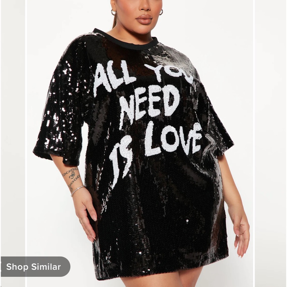 All You Need Is Love Sequin Tunic